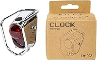 Vista 1 de Luz trasera LED para bicicleta, luz trasera vintage con aspecto cromado, accesorios clásicos para bicicleta