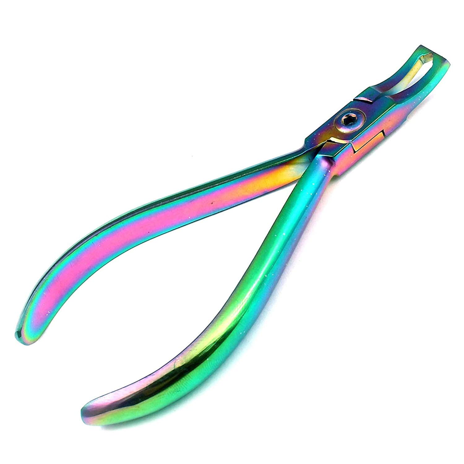 PRECISE CANADA: MULTI TITANIUM COLOR RAINBOW BRACKET REMOVER PLIER CURVED ORTHODONTIC INSTRUMENTS
