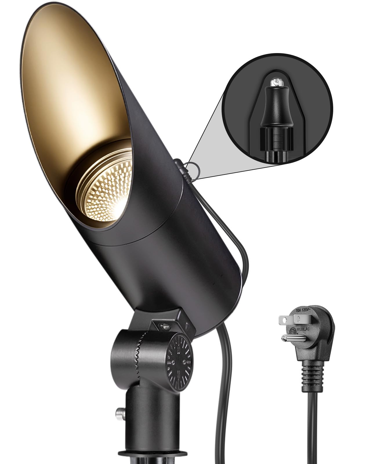 Comet LED Spot-50 ビデオスポットライト AC Type SUNVIE 20W 3000K Dusk to Dawn Flag Pole Light 2000LM LED Outdoor