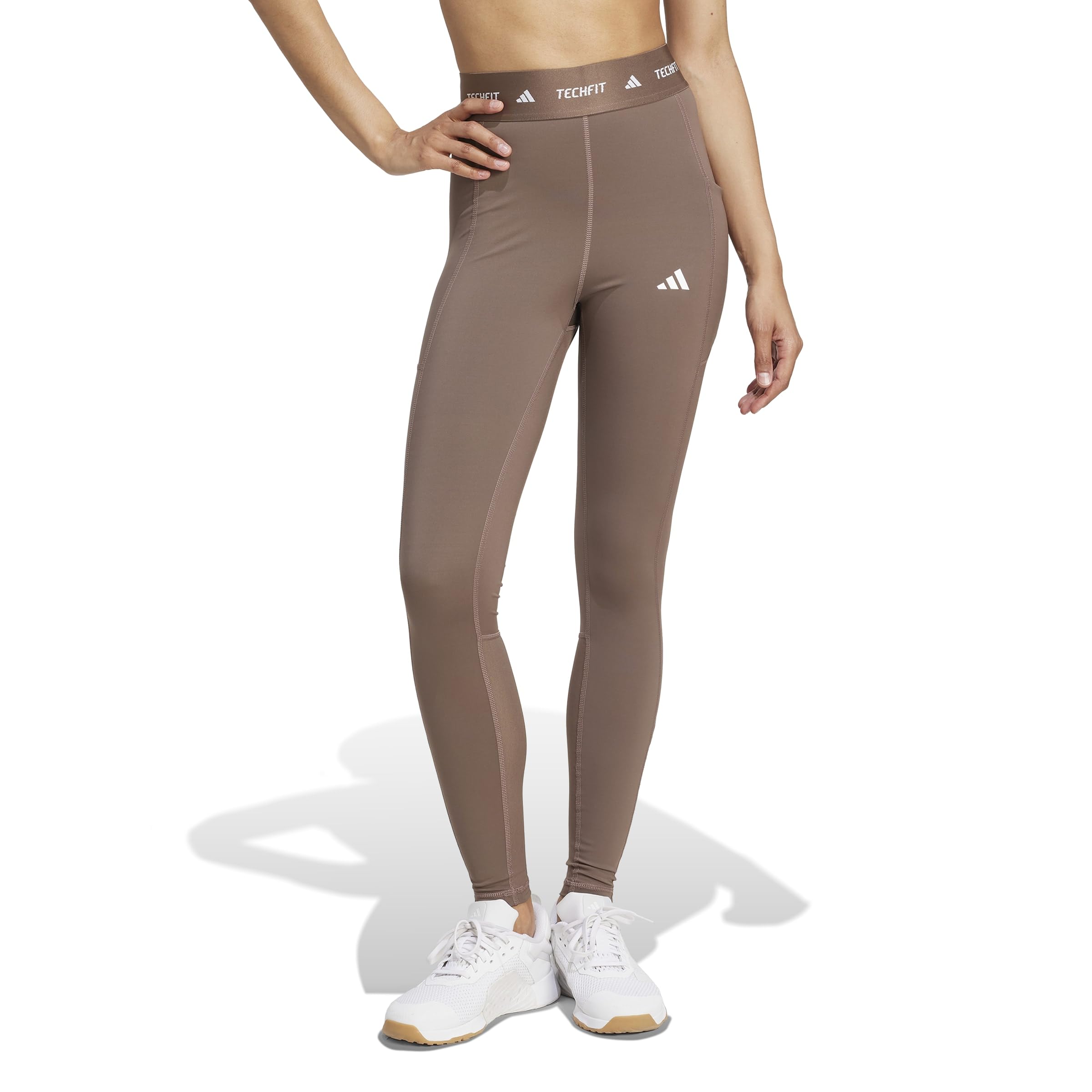 Adidas Techfit Stash Pocket Full Length Leggings Black Women's Xxs
