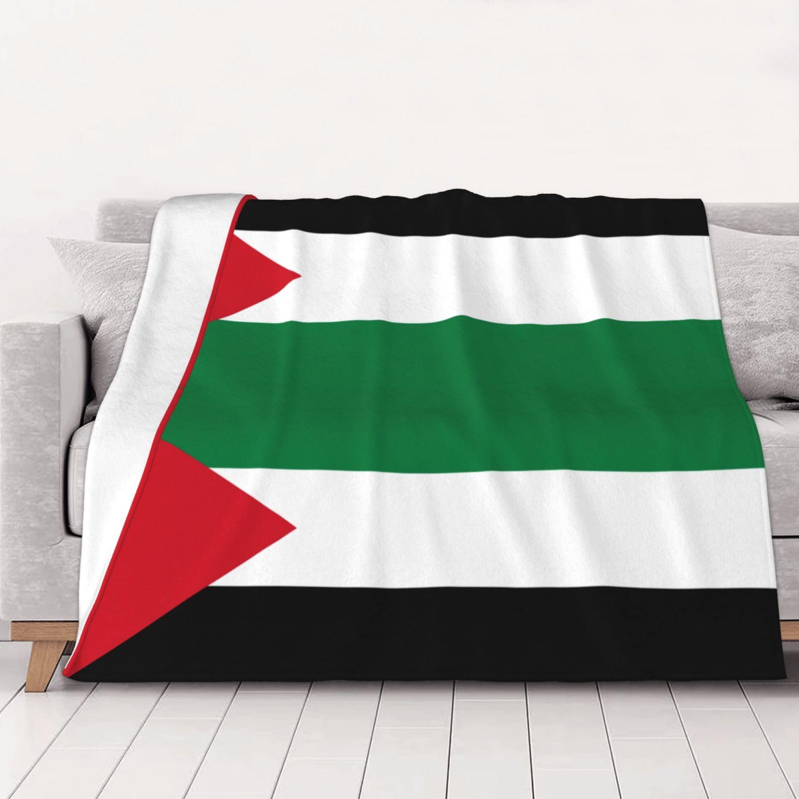 Couverture en flanelle Palestine douce pour vos soirées cocooning sur le canapé
