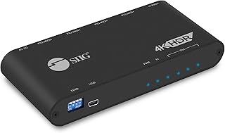 SIIG 1x4 HDMI 4K @60Hz HDR Splitter w/EDID Management | YUV 4:4:4 8-bit | YUV 4:2:0 10bit | HDMI 2.0, HDCP 2.2, 18Gbps | Auto Scaling, Low Heat, Cascadable, Firmware Upgradable | 4 Port, 1 in 4 Out