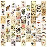 Vintage Aesthetic Wall Collage Kit - 50 4x6Inch Cottagecore Wall Collage Kit Aesthetic Pictures, for...