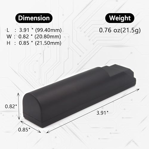 Miniatura 2 de BAT-SCN01 - Batería de repuesto para escáneres inalámbricos Honeywell 3820 4820 6320 Granit 1911i 1981i Voyager 1202 xenon 4620 5620 (paquete de 2)