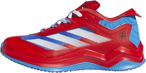 adidas Boys Adizero Impact Turf Baseball Sm, Vivid Red/White, 6