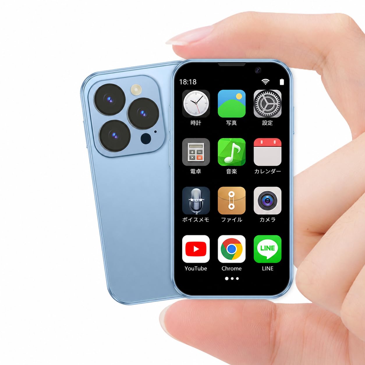 Amazon | キッズスマホ Wi-Fi専用 ミニスマホ 3インチ 超小型 本体