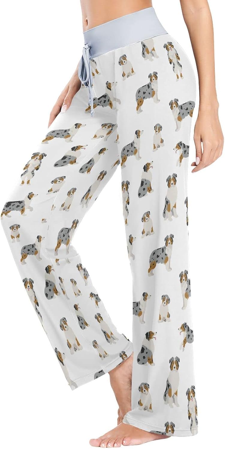 Ollabaky Women's Pajama Pants PJs Bottoms for Women Wide Leg Sleep Lounge Pants - Image 2