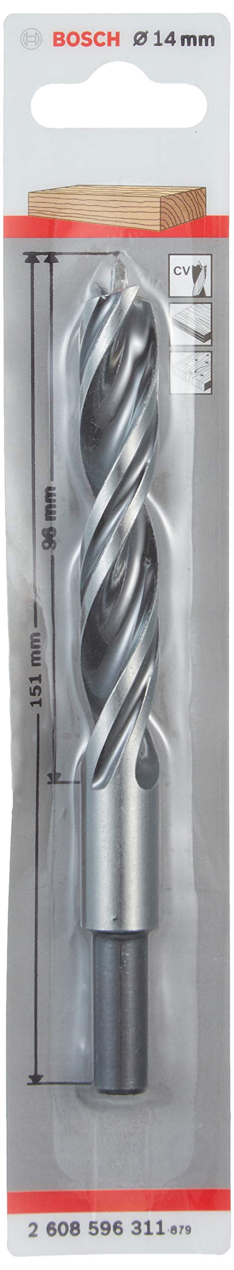 Bosch Bosch Professional Brad Point Drill Bit (for wood, Ø 14 mm, accessories rotary drills)