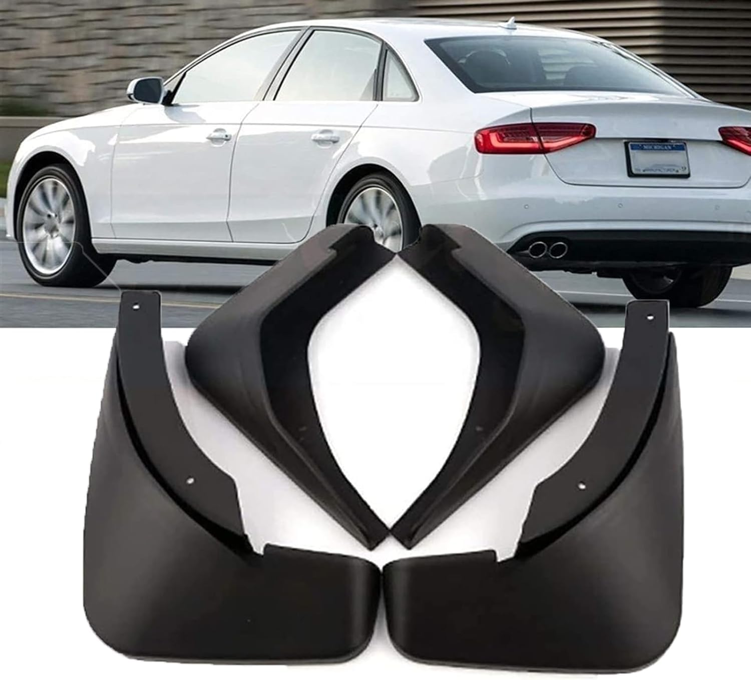 ZanLIn Car mudguard suitable for Audi A4 B8 2012-2015, Mud Flaps Splash Guards Replacement Decorative Mudguard Wheel Baffle Protection