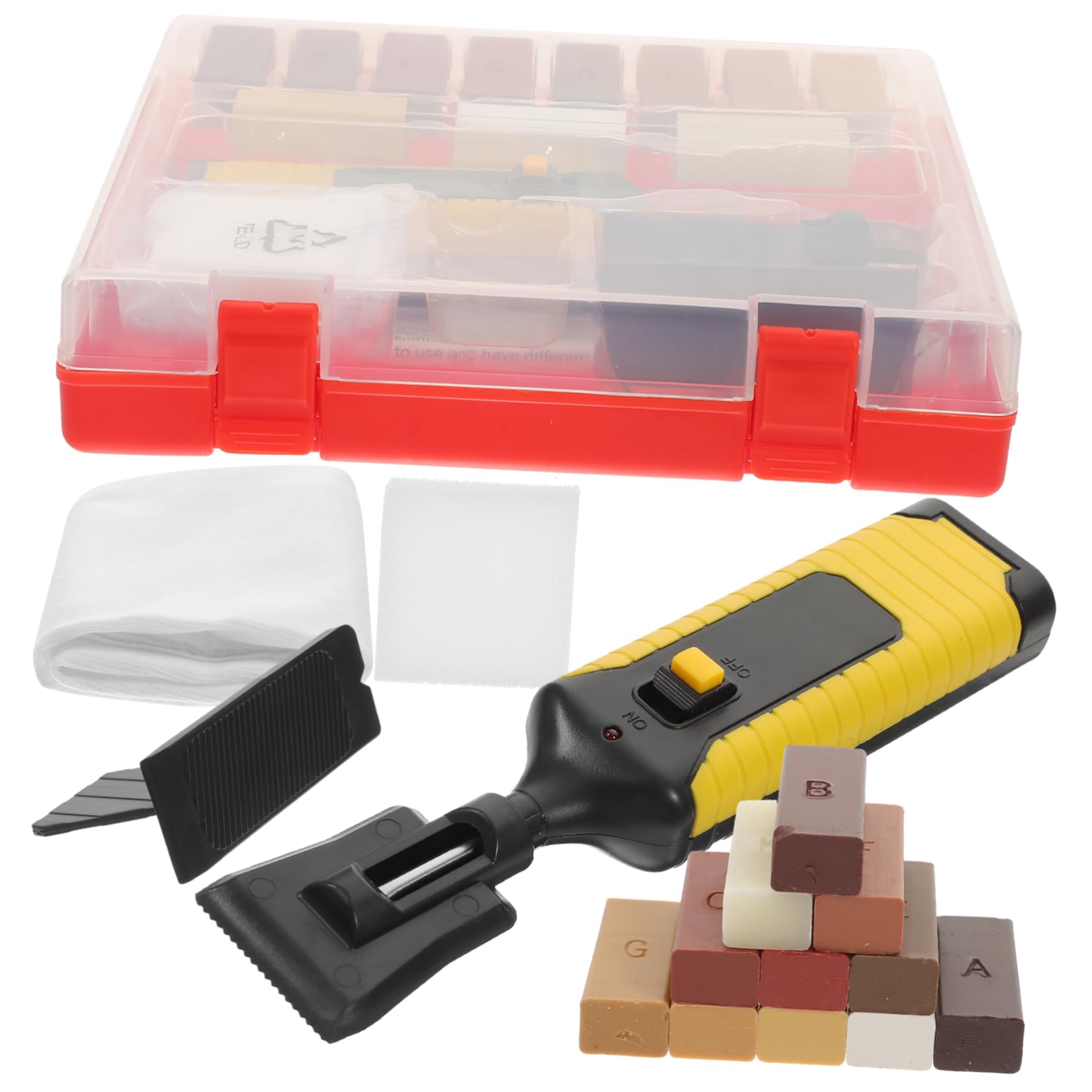 Cabilock Kit di Riparazione Parquet in Cera, 11 Colori, Blocchi di Cera per Graffi su Pavimenti e Mobili, per Riparare Aree Danneggiate in Cucina | Graffi su Legno e Mobili, 11 Colori Inclusi, Restauro Aree Danneggiate