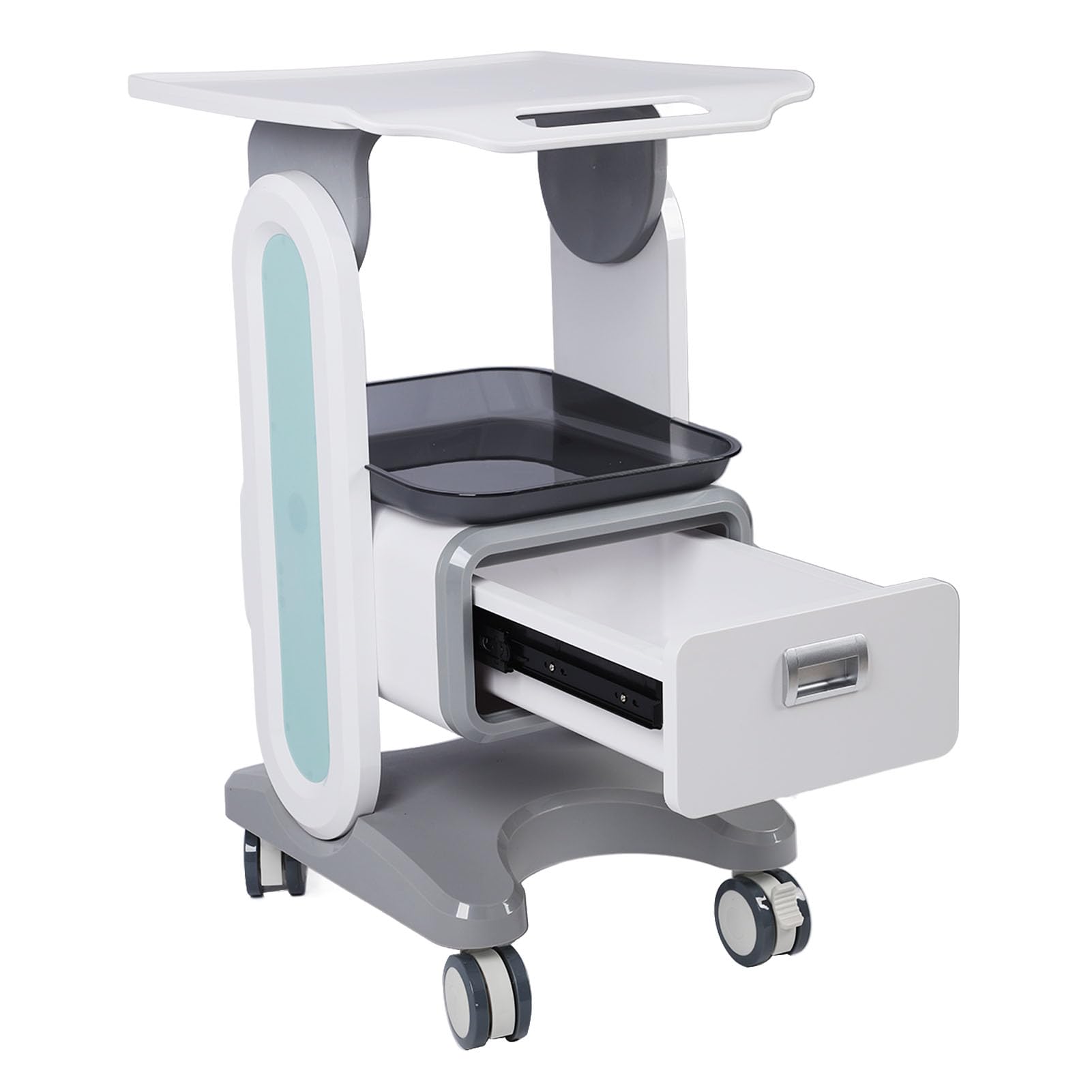 Chariot de Service Médical avec Grande Surface de Travail, Capacité de 50 kg, pour Laboratoire, Cabinet Dentaire et Salon de Beauté