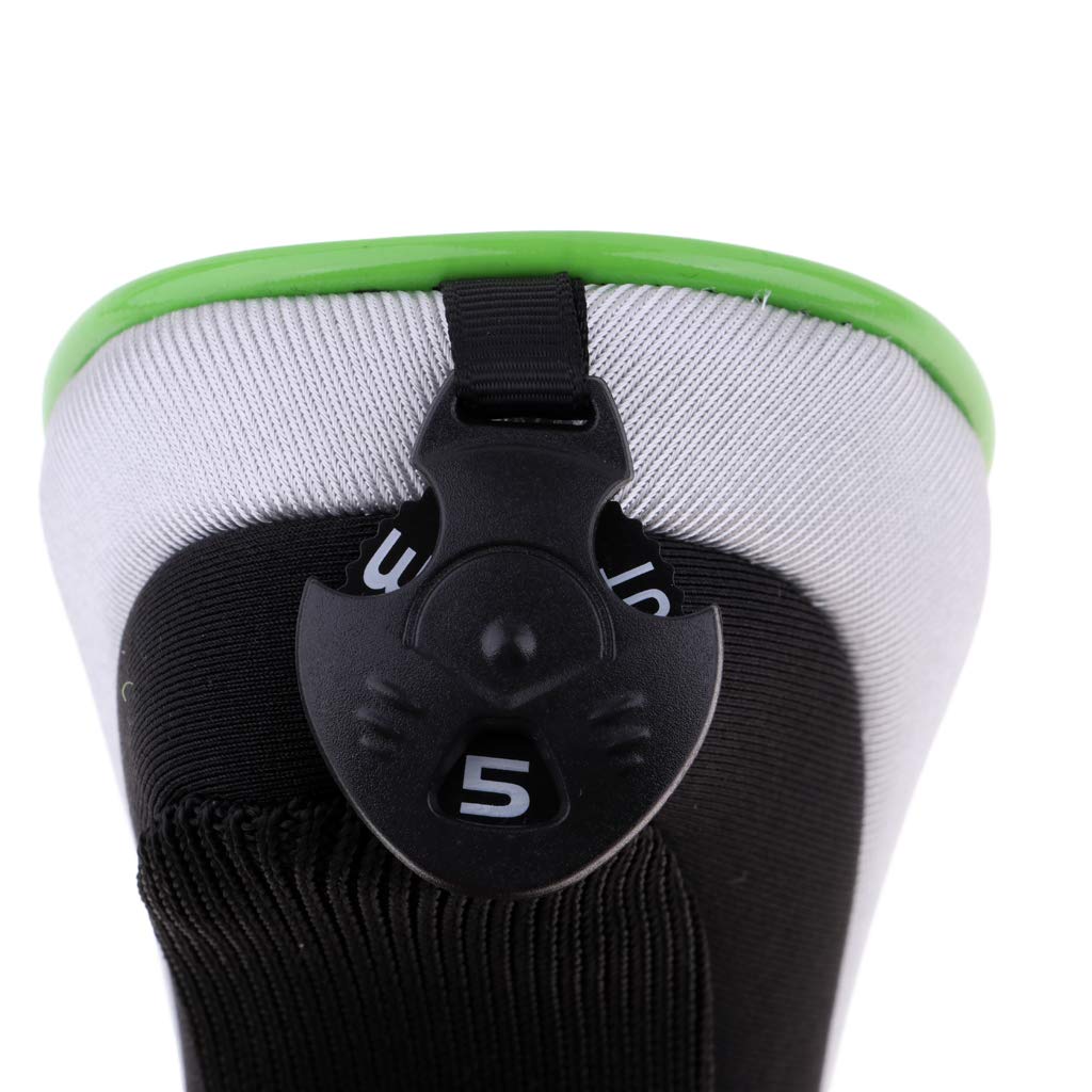 Golf Hybrid UT Club Rescue Head Cover - Funda para cabeza con protección para la cabeza con número de etiqueta (verde)