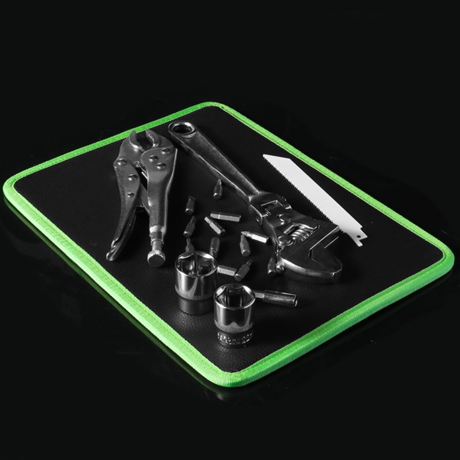 Tappetini Magnetici Attrezzi 32,3 x 24,8 x 0,7 cm Supporto Flessibile | Tappeto Magnetico Attrezzi Per Progetti Scrivania Tavolo Elettronica Edilizia Auto Garage Officina Autoriparazione