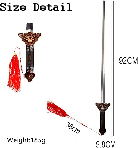 Miniatura 2 de Espada de Tai Chi Kung Fu para artes marciales, espada mágica retráctil para ejercicios de Halloween de acero inoxidable