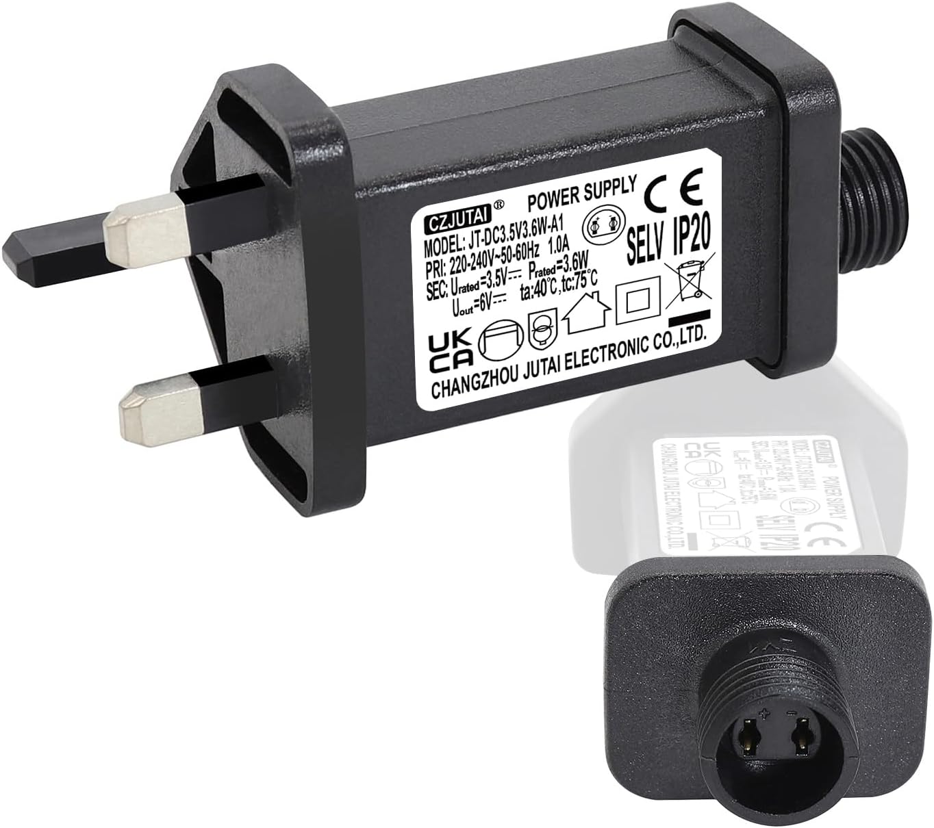 Cubeplug™ CZJUTAI Power Supply for CZJUTAI JT-DC3.5V3.6W-E2 IP20 Christmas Lighting [U136]