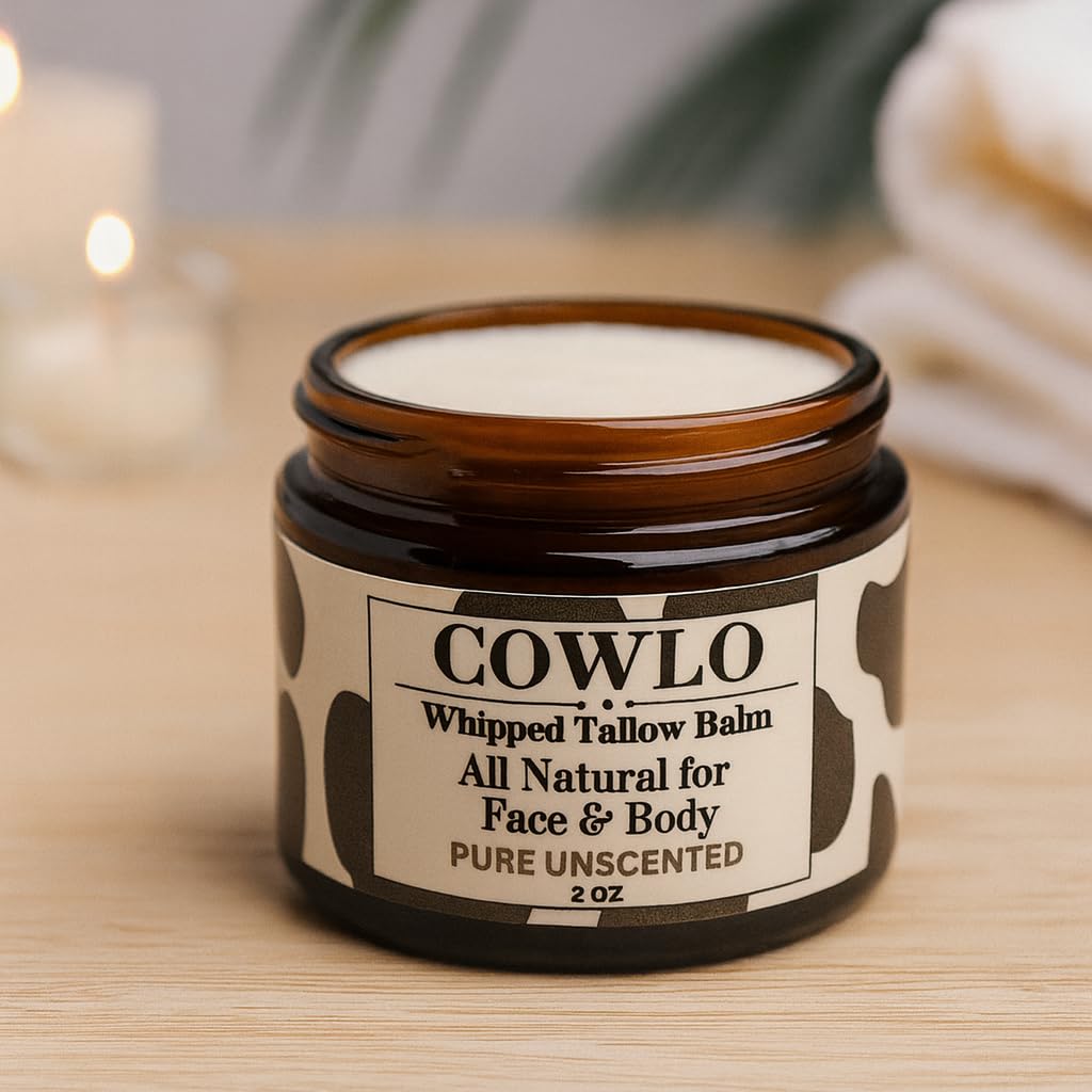 Whipped Beef Tallow for Skin – 100% Grass Fed Suet Beef Tallow Moisturizer for Face, Organic Body Butter, Rosacea, Eczema, Babies, Sensitive Skin (Unscented) 2oz - Image 7