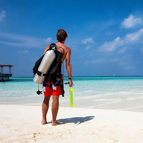 Miniatura 5 de Mini tanque de buceo, tanque de buceo de 6 a 12 minutos, kits de tanque de pulmón portátil con presión máxima de 3000 PSI, reutilizable de 0.5 L de