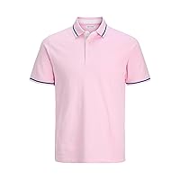 Jack & Jones Jjepaulos Polo S Noos, Prism Pink