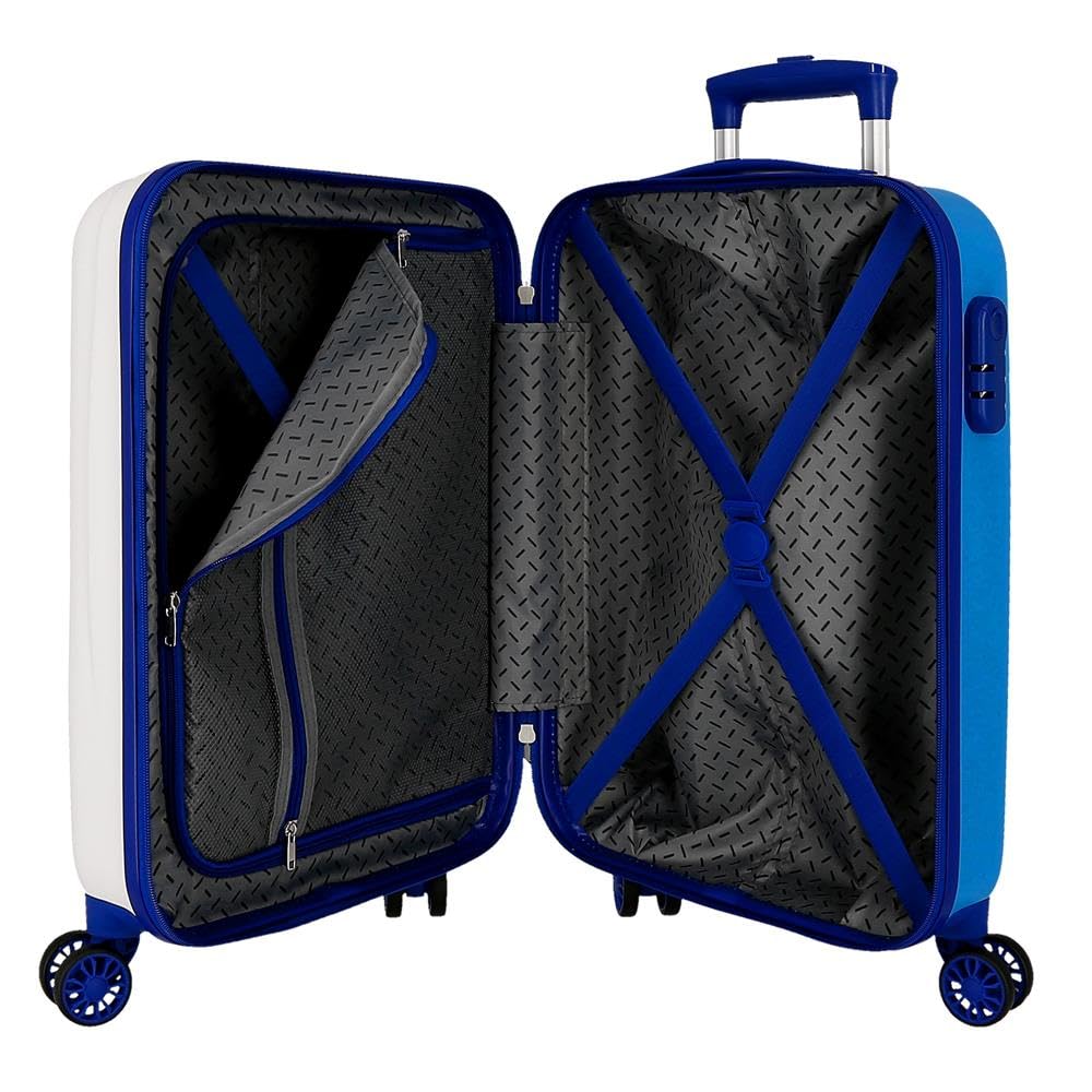 Joumma Disney Happy Stitch Valigia da cabina bianca 33 x 50 x 20 cm Rigido 2 kg Chiusura a combinazione laterale ABS 2 kg 33 L Bagaglio a mano