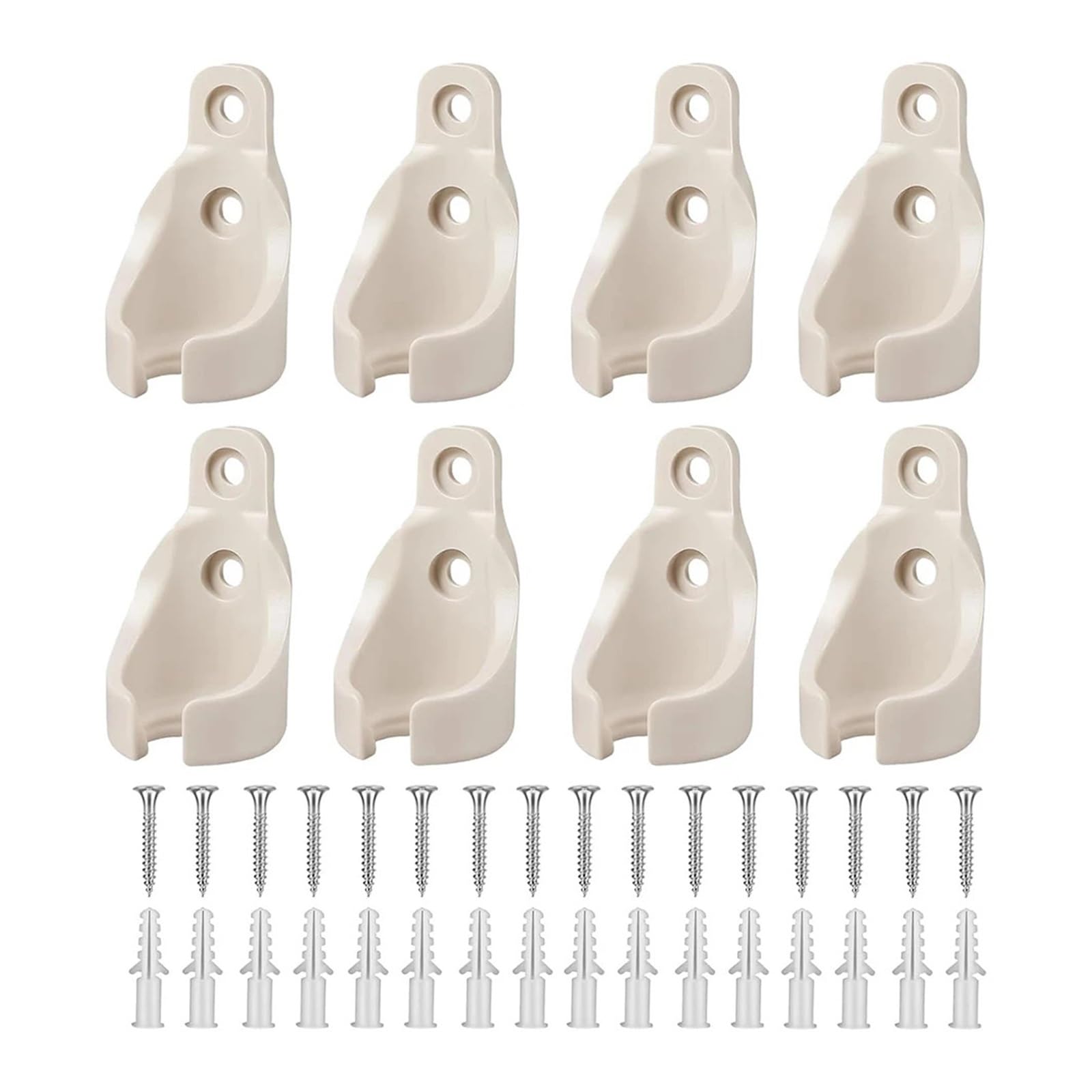 8Pcs Universal Bungee Ball Receivers Brackets Kit For Roller Blind
