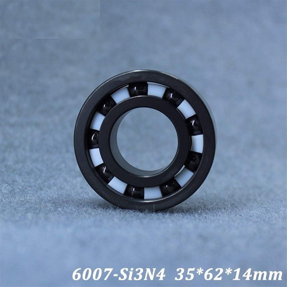 6007 6007CE Rodamiento cerámico completo - 35 mm x 62 mm x 14 mm - Nitruro de silicio Si3N4 - Baja fricción, aislante
