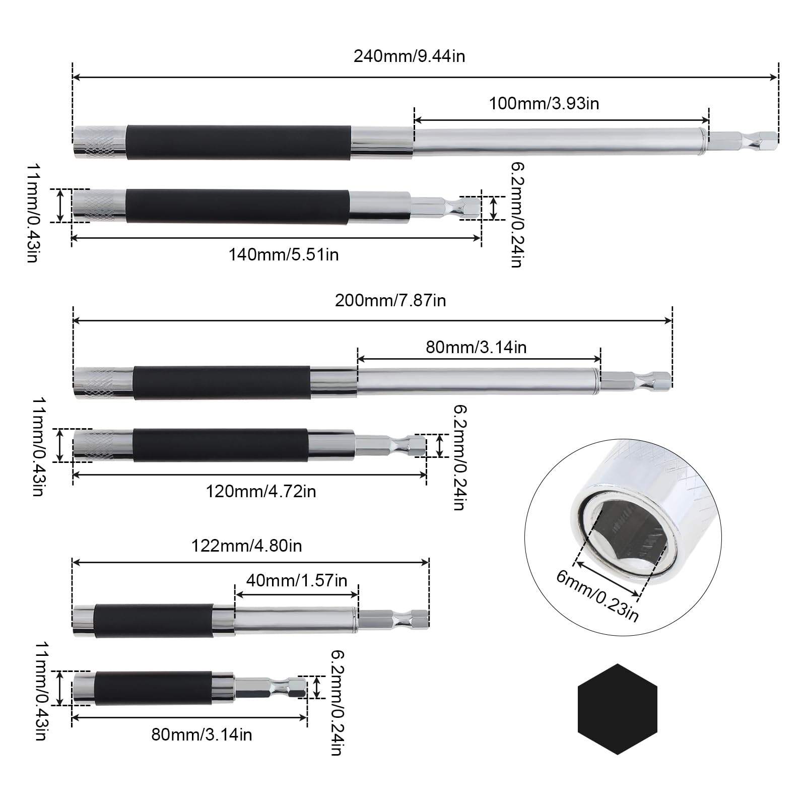 Magnetic Drill Bit Holder - Extend Reach & Control -2