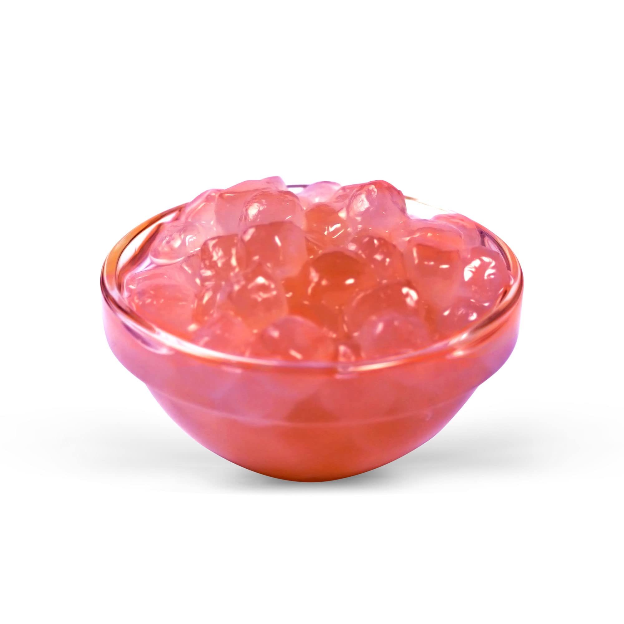 ORIENTAL TEA BOX Autentica Taiwan Instant Tapioca Pearls Boba 500g - Pronto da mangiare (fragola)