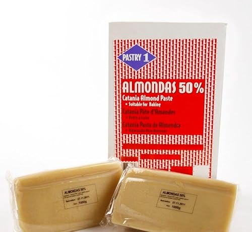 Pasta de almendras 50% - Hornear (cruda) - 1 bloque - 2.2 libras