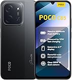 Xiaomi Poco C85 4G LTE (Compatible with Tmobile Tello Mint & Global) (128GB + 6GB) Unlocked Dual SIM 6.9" 50MP Model 25078PC3EG (Black)