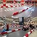 GRRICEPL Go Kart Barrier Track, Karting Water-Filled Fences, Bumper Car Track Safety Protection Plastic Fence, Snap Connection(White,1000x120x180mm)