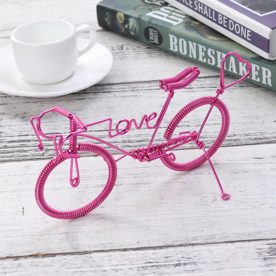 Decoración antigua de mini bicicleta para mesa de comedor selecta 8