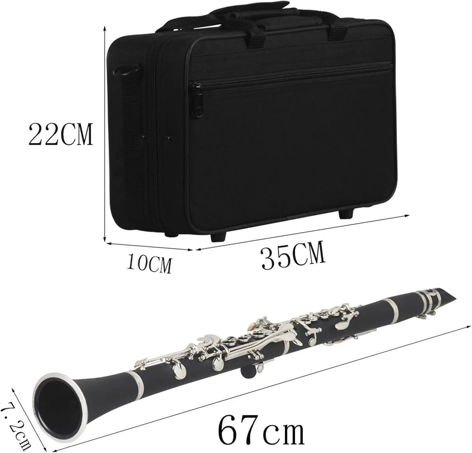 Clarinet for Adult Beginners Clarinet Bb 17 Key Practice Instrument