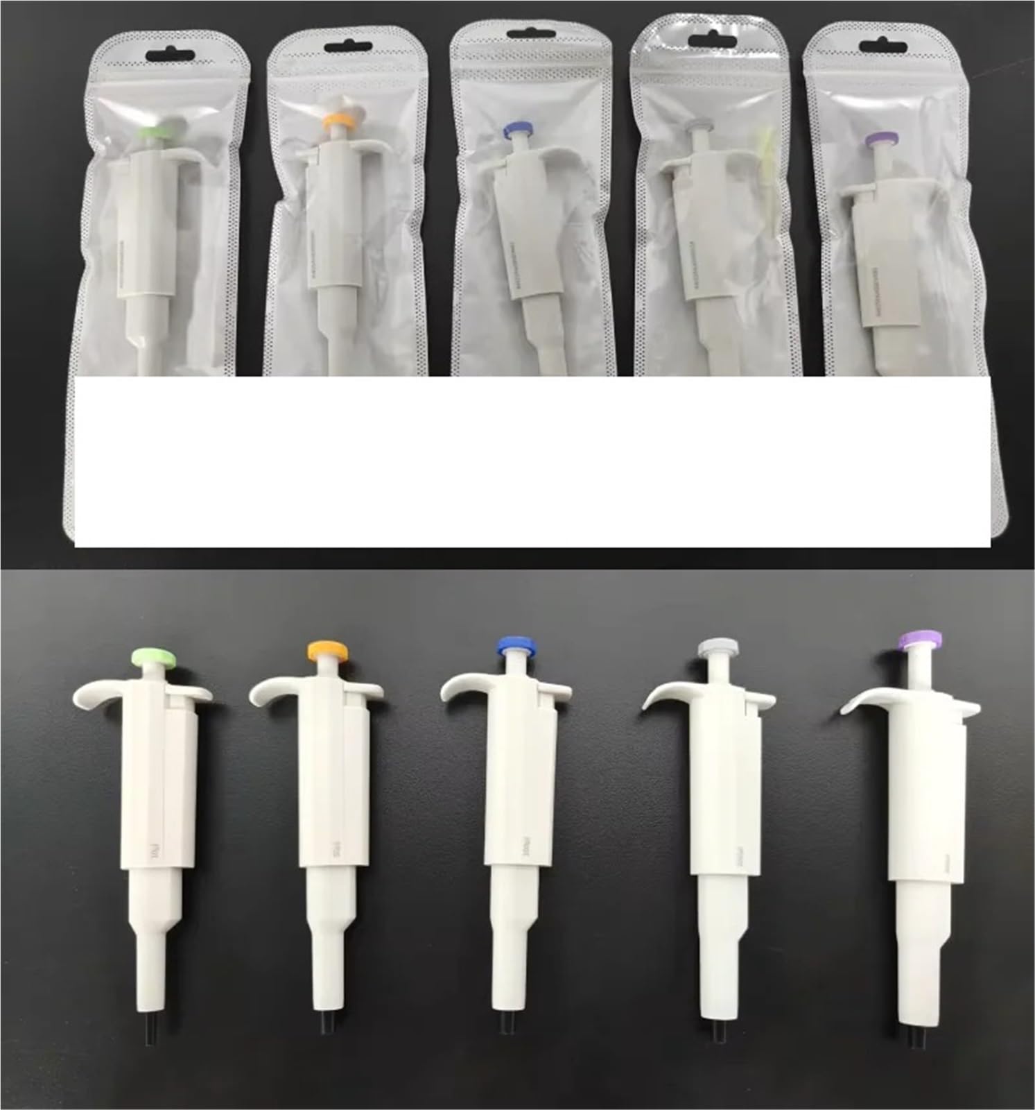 Elektronische Pipette, Pipette, 1 Stück Mini-Einkanal-Mikropipette Mit Festem Volumen 5/10/50/100/200 Ul/300 Ul Laborpipette,Tragbares Pipettengerät(50ul)