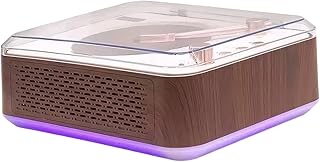 IOIUSKKU Reproductor de CD portátil con Interfaz USB integrada y compatibilidad con Bluetooth Reproductor de CD CD-RW ABS Reproductores de CD portátiles, marrón