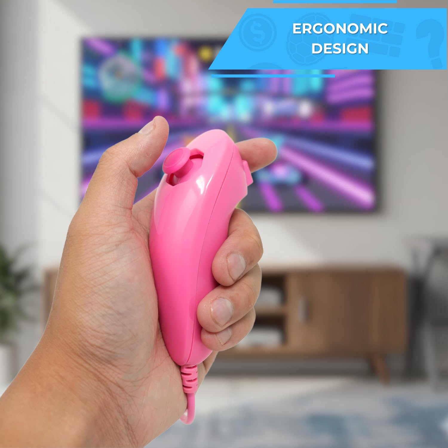 Amazon.com: Old Skool Nunchuck Controller, Compatible with Wii and