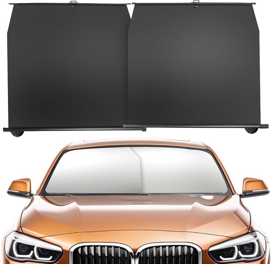 Amazon.co.jp: サンシェード 車用 フロントガラス ロール式 常時