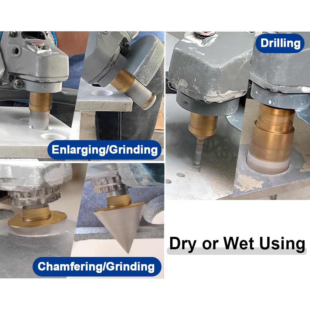 Kit Punte Diamantate 10 Pezzi - Per Piastrelle, Marmo, Granito - Foto 4