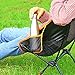 Camping Chair, Ultralight Portable Folding Sportneer Backpacking Chair, Compact and Heavy Duty Outdoors, BBQ, Beach, Travel, Picnic with 2 Storage Bags and Carry Bag, Height Adjustable