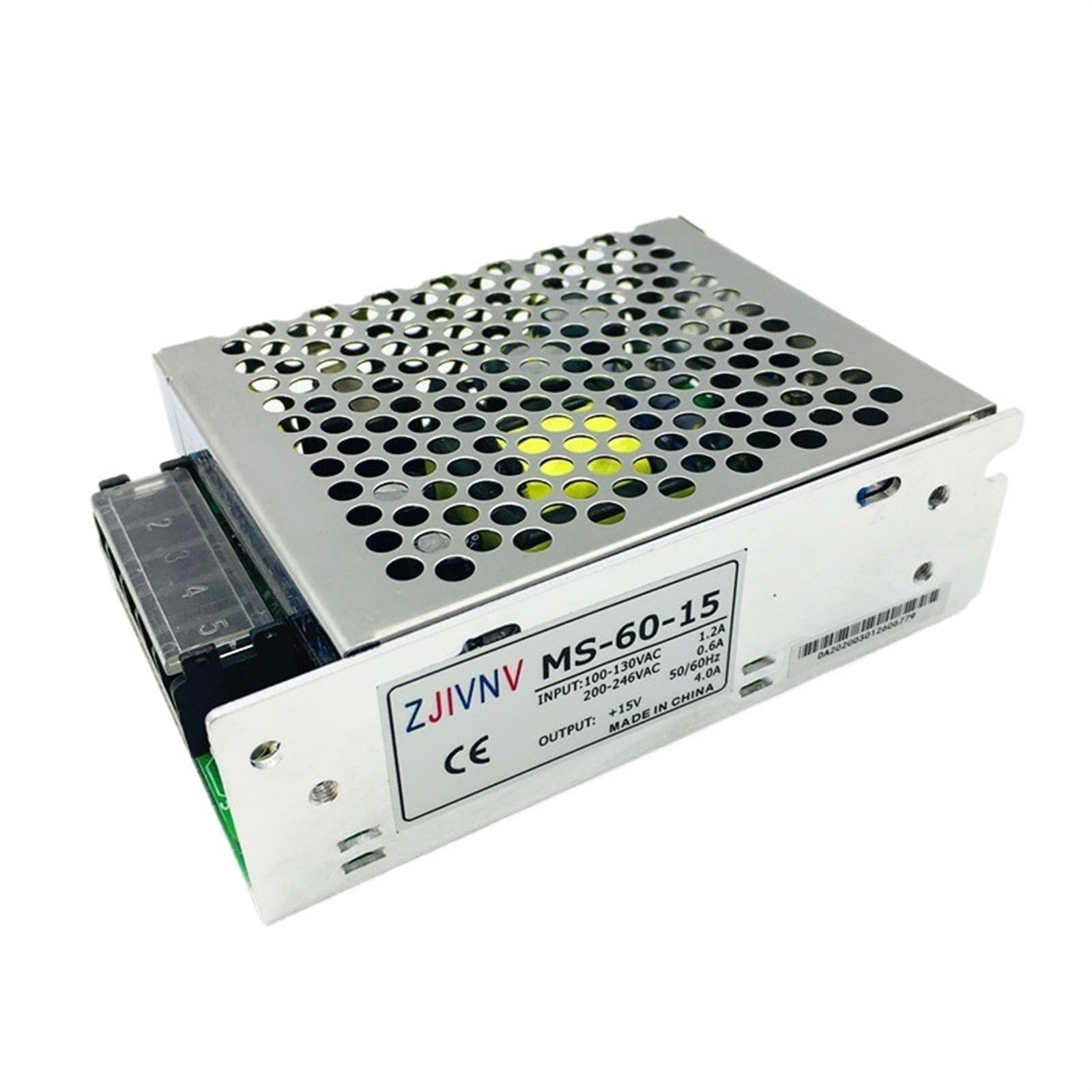 Alimentation à découpage 60W CA CC 15V 4A stabilisée pour ruban LED