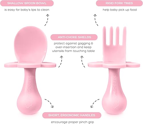 Miniatura 3 de Grabease Juego de alimentación de silicona para bebés, soporte de autoalimentación y cuencos para bebés con succión, juego de platos y utensilios