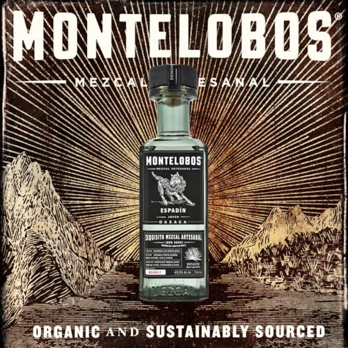 Montelobos Espadin Mezcal | 100% aus Agave Espadín | rauchig, pflanzliche Noten | 1x 0,7 l 43,2% vol