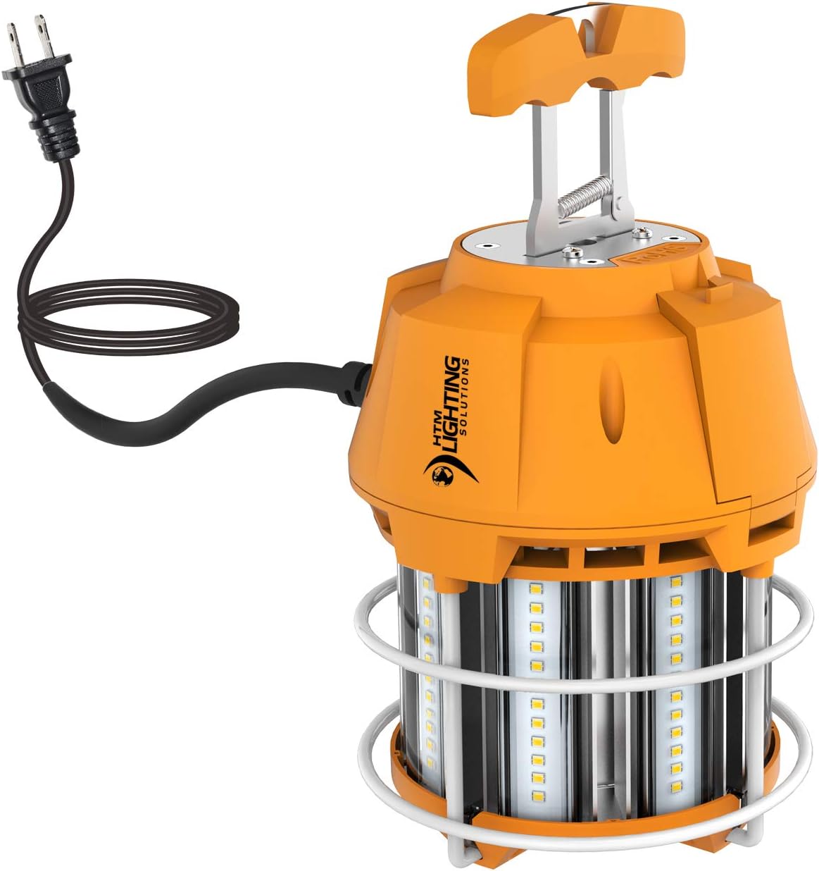 Holiday Deals 🛒 60W LED Temporary Construction Work Light 7,200lm 5000K Daylight White - 200W MH Equal Portable Commercial Linkable Job Site Cage Lighting - Spring Loaded Hook - IP65 UL Listed Super Brands 60W LED Temporary Construction Work Light 7,200lm 5000K Daylight White - 200W MH Equal Portable Commercial Linkable Job Site Cage Lighting - Spring Loaded Hook - IP65 UL Listed