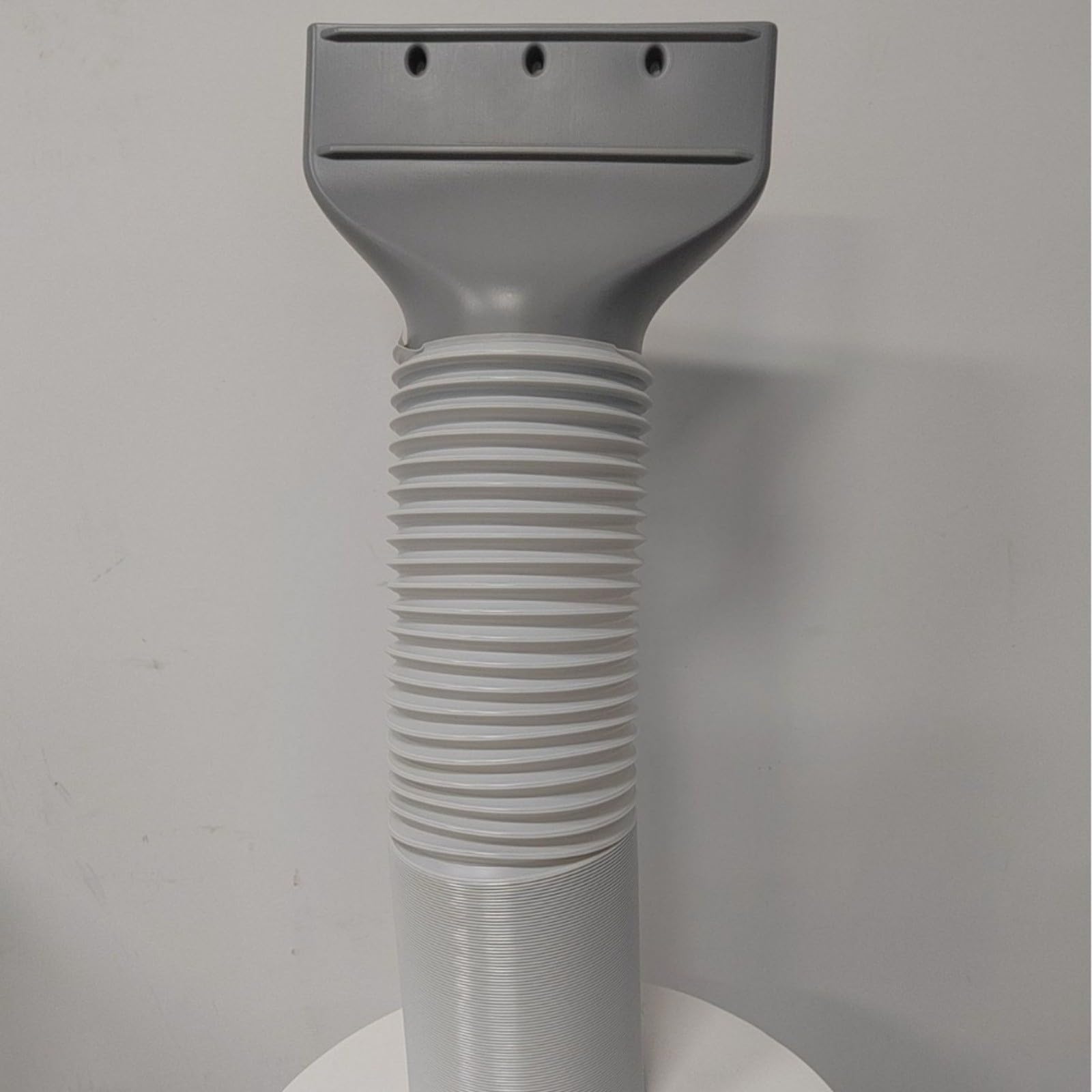 Adattatore piatto per tubo dell'aria condizionata 130/150 mm per tubo di scarico, collegamento rapido passacavo finestra in plastica, compatibile con condizionatori mobili e asciugatrici, grigio