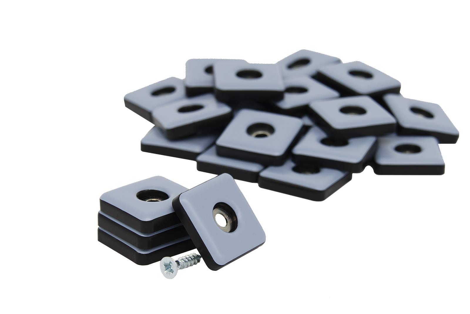 GleitGut 4 x meubelvoet met schroefdraad 20 mm verstelbare meubelpoten meubelglijders stelschroef (M6