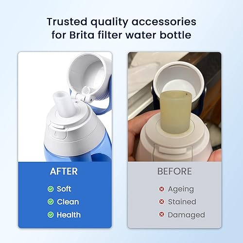 Miniatura 2 de GLACIER FRESH Repuesto de válvula de mordida para botella de agua Brita, boquilla de botella de agua de silicona para botella de agua de acero