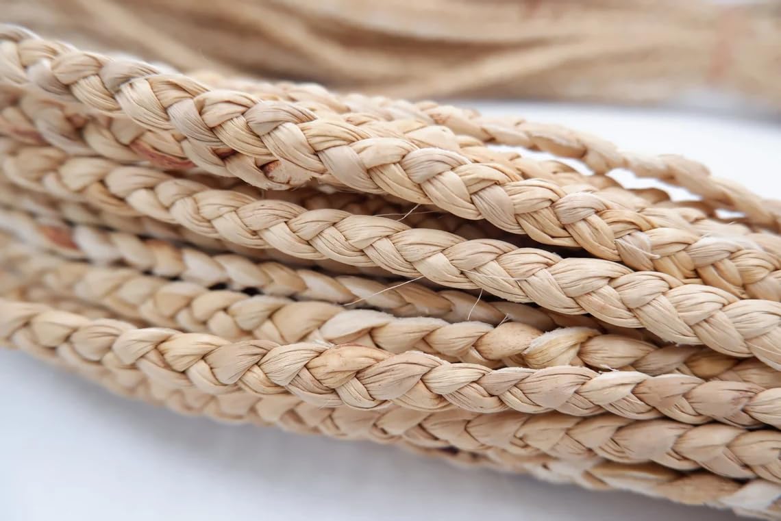 Natural Water Hyacinth Rope, Braided Rope, Rope Plant Basket, Rug Rope, Braided rop lace, Water Hyacinth Rope| Length of 20 Meter (5mm)-image-26