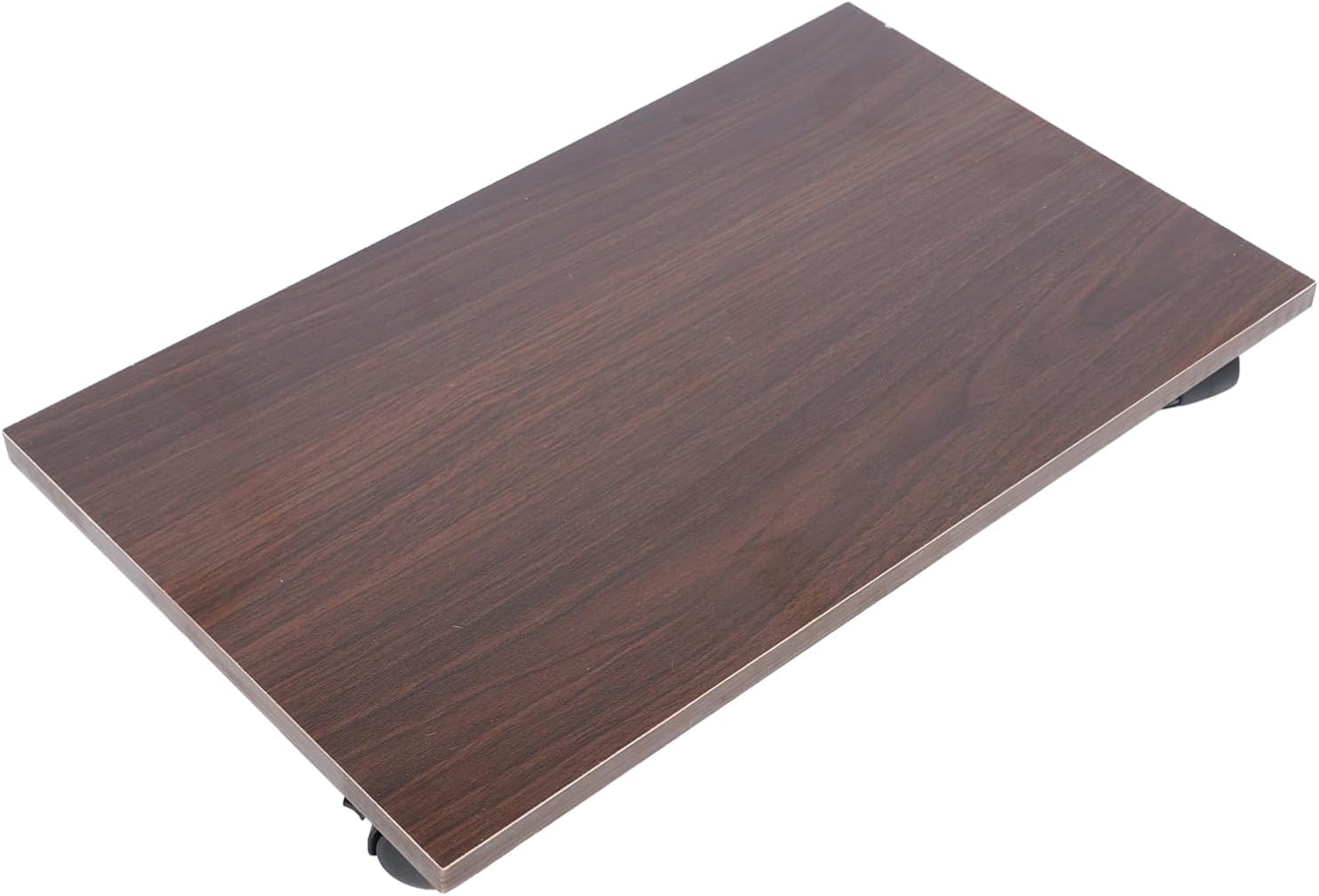 Mobile CPU Stand Wooden Computer Tower Holder Casters Desk Rolling Stand Stable Base Space-Saving