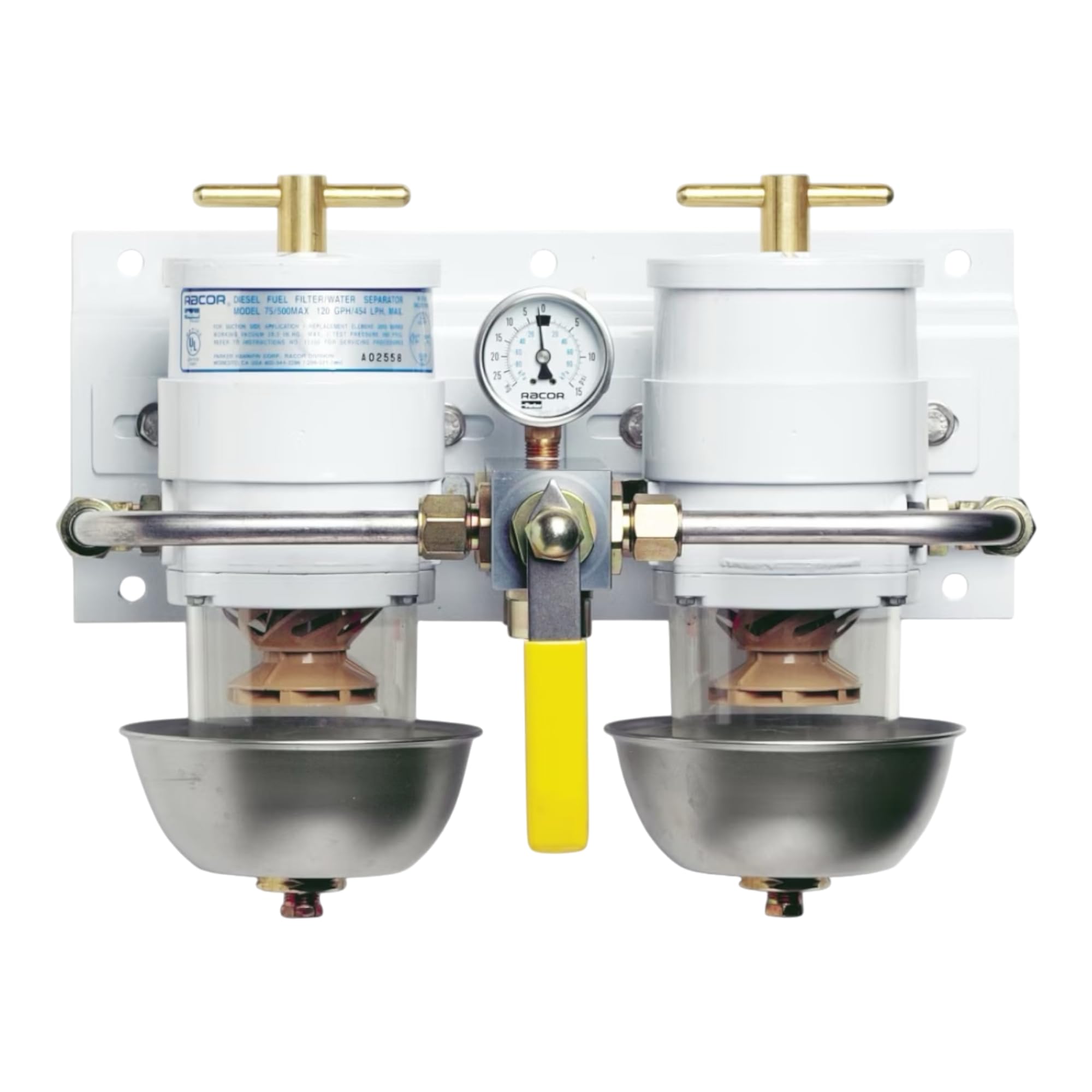 2010TM-OR Filtro Gasolio di Ricambio Originale Serie Turbine 500 | Elemento Filtrante Separatore Acqua Aquabloc 10 Micron (Modello TM) per Motori Diesel, Nautica e Generatori