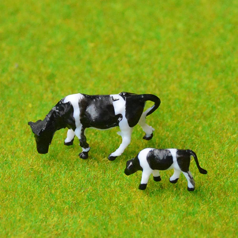 30Pcs FAI DA TE Modello Ferroviario Animali Modello Dipinto Fattoria 1:87 HO Scala Mucche Modalità