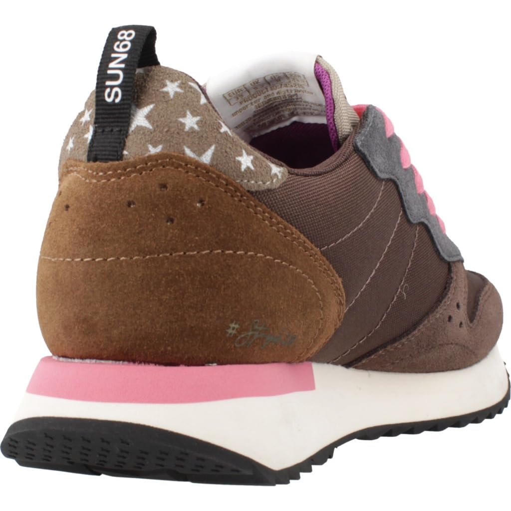 SUN68 Donna Sneakers Basse Z45216 Poliestere Marrone 36